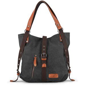 Women Tote Purse Canvas Shoulder Bag Handbag Casual School Rucksack Backpack